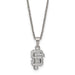 Stainless Steel Major League Baseball LogoArt San Francisco Giants w/2in ext Necklace