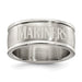 SEATTLE MARINERS STAINLESS STEEL LOGO BAND RING SIZE 9