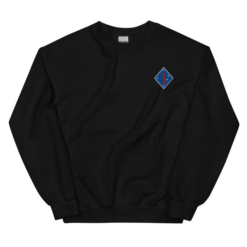 1st Marine Division Unisex Sweatshirt - Black