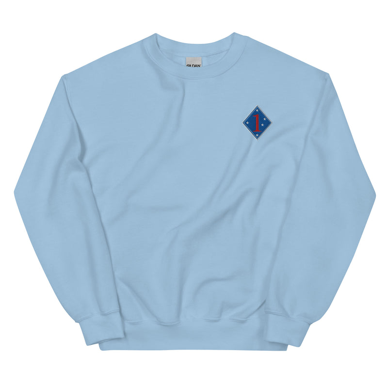 1st Marine Division Unisex Sweatshirt - Light Blue