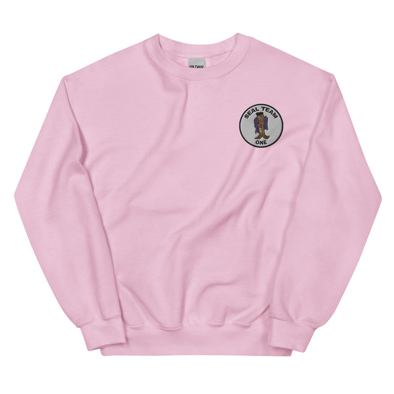 Seal Team 1 Unisex Sweatshirt - Light Pink
