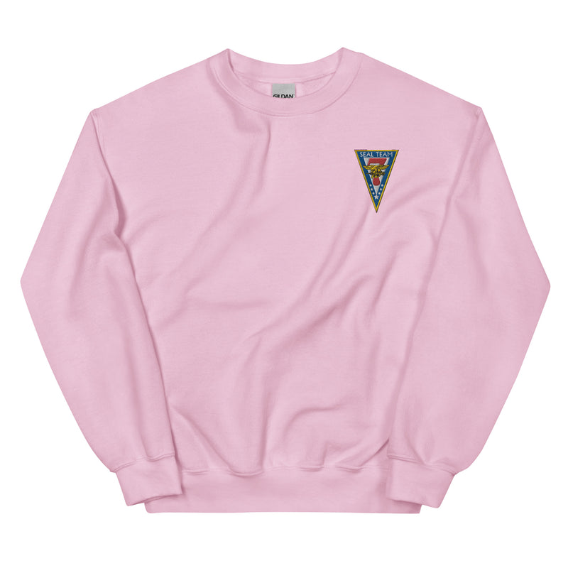 Seal Team 7 Unisex Sweatshirt - Light Pink