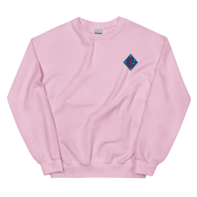 1st Marine Division Unisex Sweatshirt - Pink