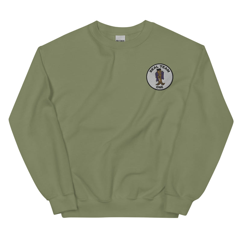 Seal Team 1 Unisex Sweatshirt - Military Green