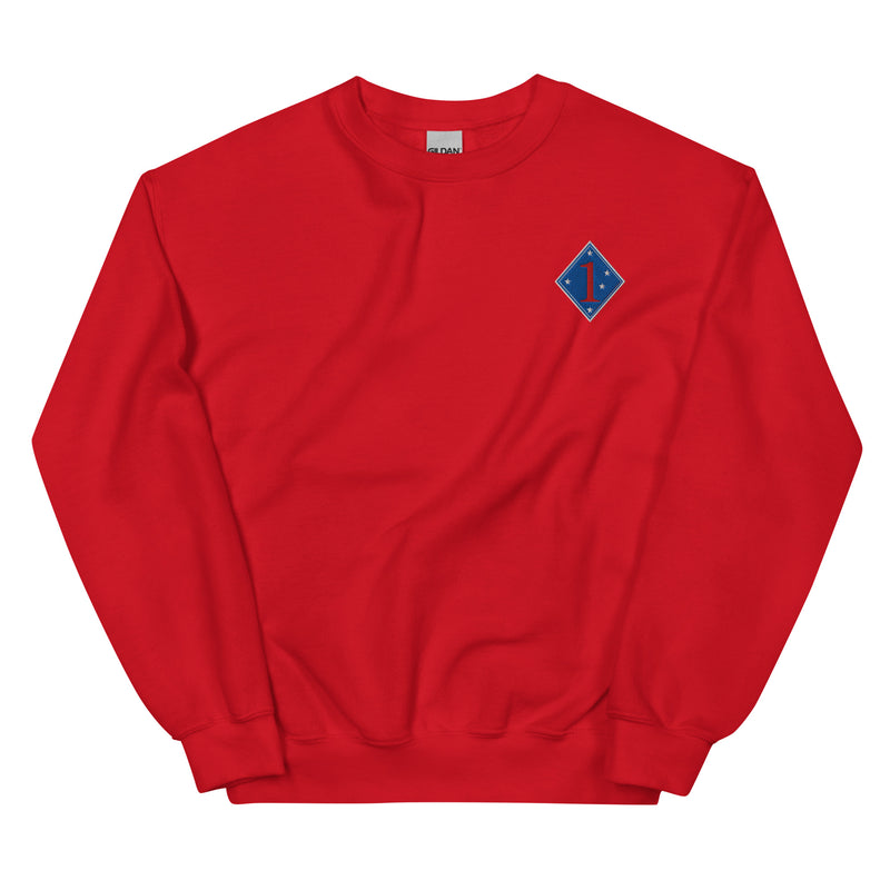 1st Marine Division Unisex Sweatshirt - Red