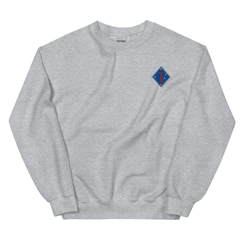 1st Marine Division Unisex Sweatshirt - Sport Grey