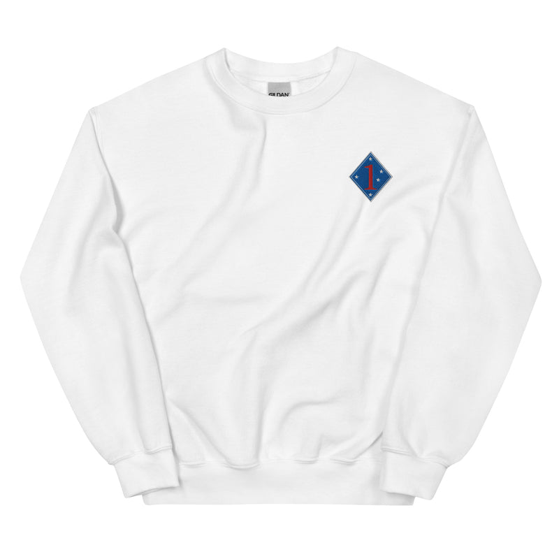 1st Marine Division Unisex Sweatshirt - White