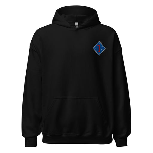 1st Marine Division Hoodie - Black