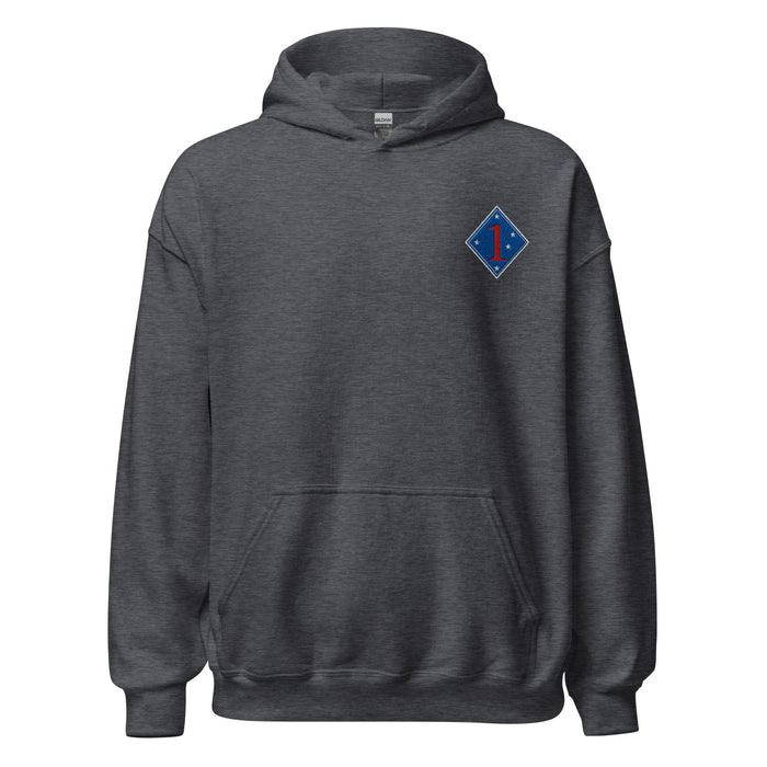 1st Marine Division Hoodie -Dark Heather