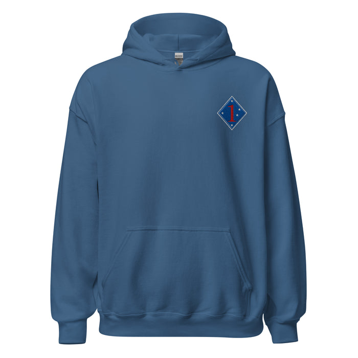 1st Marine Division Hoodie - Indigo-Blue