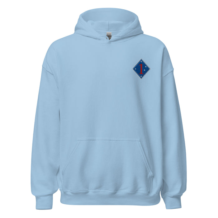 1st Marine Division Hoodie -Light Blue