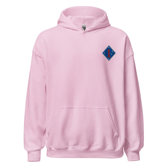 1st Marine Division Hoodie -Light Pink