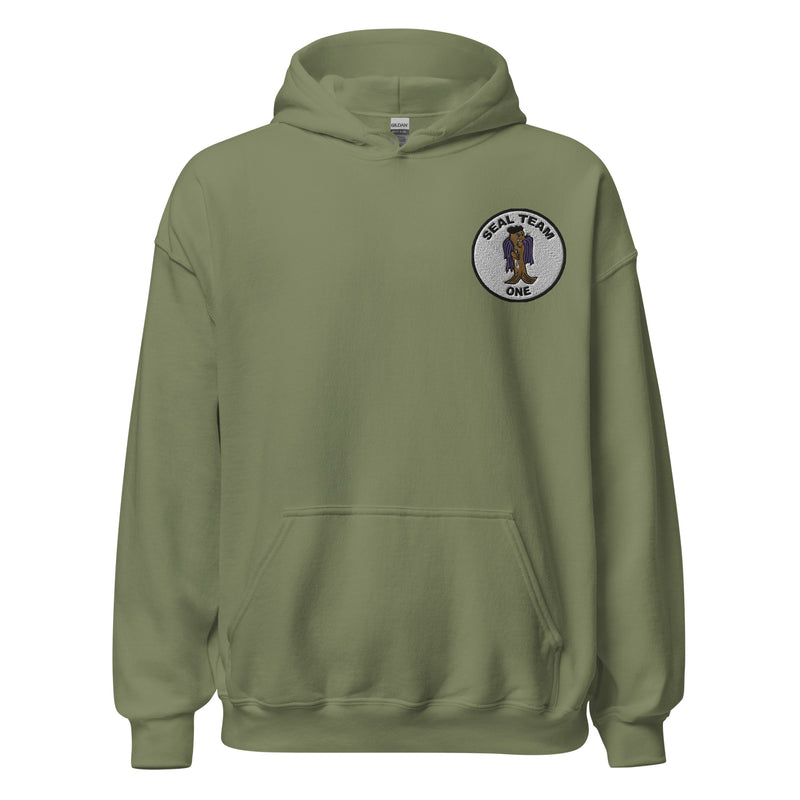 Seal Team 1 Hoodie - Military Green