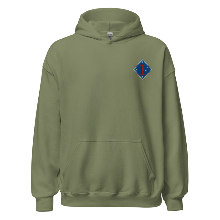 1st Marine Division Hoodie -Military Green
