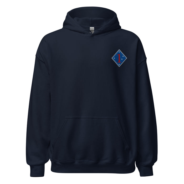 1st Marine Division Hoodie -Navy