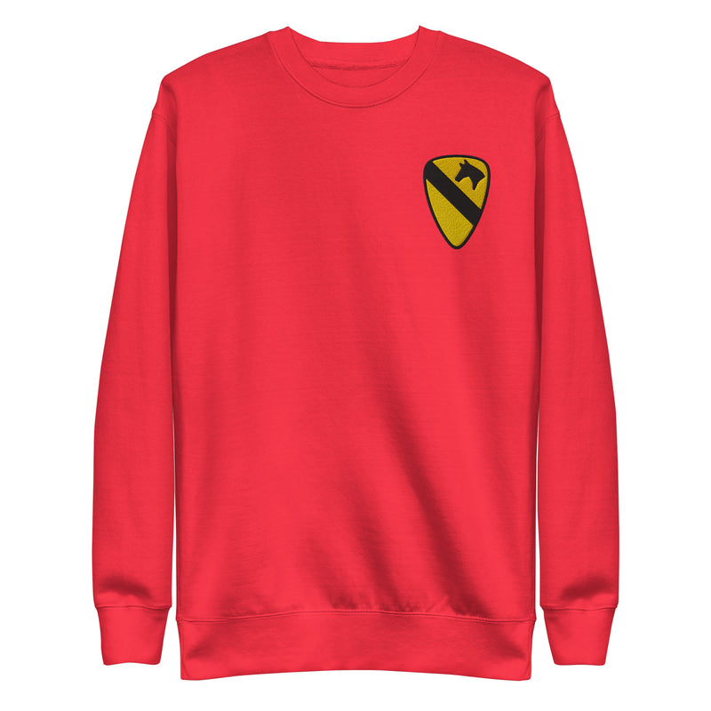 1st Cavalry Premium Sweatshirt - Red
