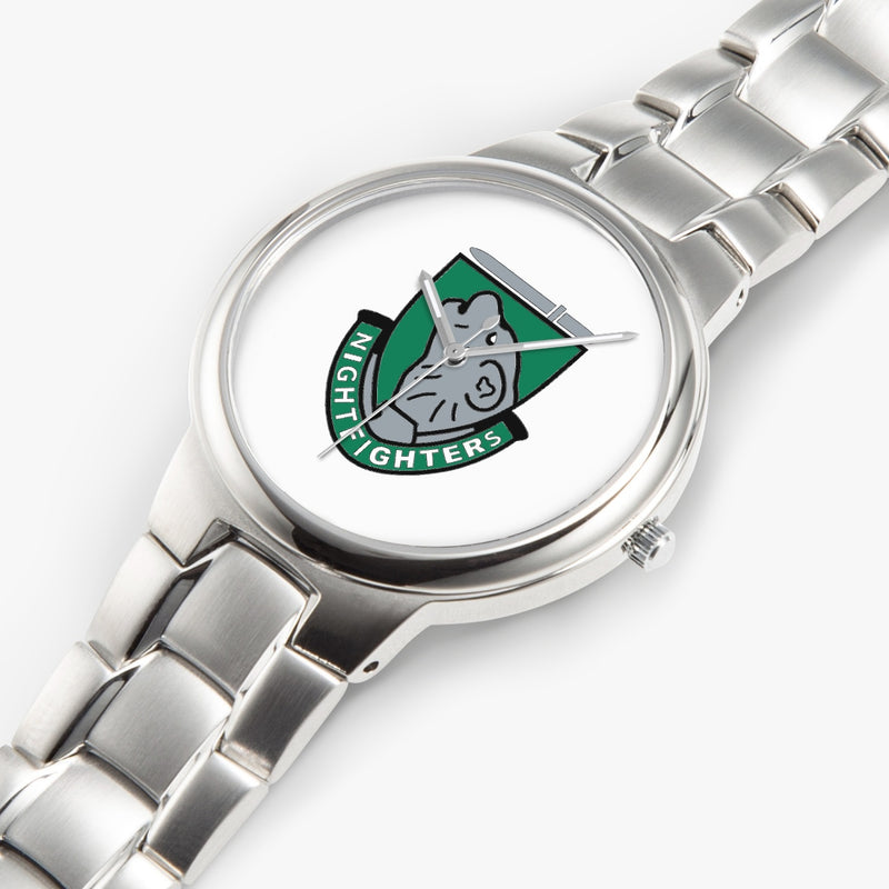 Top View - 104th Infantry Division-Silver Stainless Steel Silver Quartz Watch