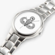 Top View - Master Parachutist-Silver Stainless Steel Silver Quartz Watch