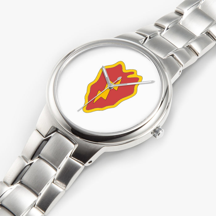 25th Infantry Division-Silver Stainless Steel Silver Quartz Watch