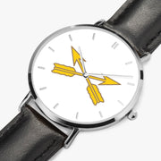 Perspective View - Special Forces Ultra Thin Watch (Black Strap)
