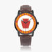 28th Infantry Division-Wide Type Black Watch with a Brown Leather Band