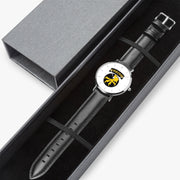 Watch Case with 17th Airborne Division Ultra Thin Watch (Black Strap)