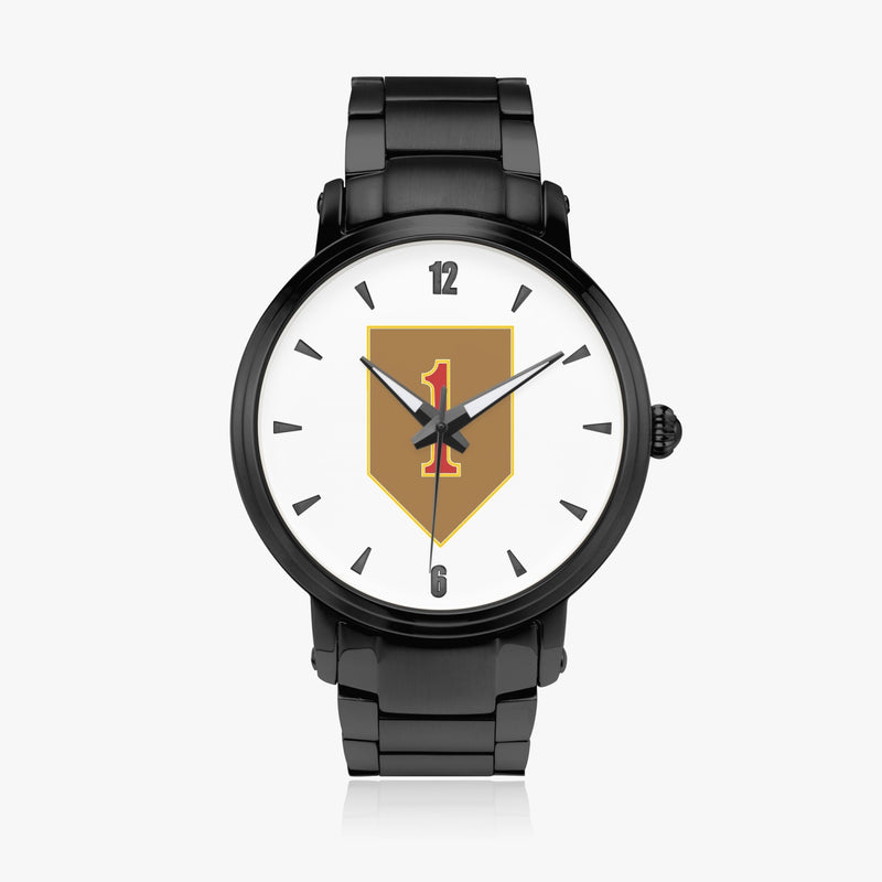 1st Infantry Division-46mm Automatic Steel Strap Black Watch