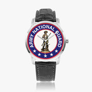 US Army National Guard-Wide Type Quartz Watch - silver