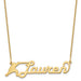 Customized Nameplate Necklace - Medium-10k Yellow Gold