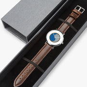 Watch Case with 29th Infantry Division Ultra Thin Watch (Brown Strap)
