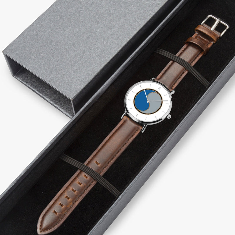 Watch Case with 29th Infantry Division Ultra Thin Watch (Brown Strap)
