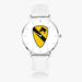 Top View - 1st Cavalry Division Ultra Thin Watch (White Strap)