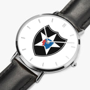 Perspective View - 2nd Infantry Division Ultra Thin Watch (Black Strap)