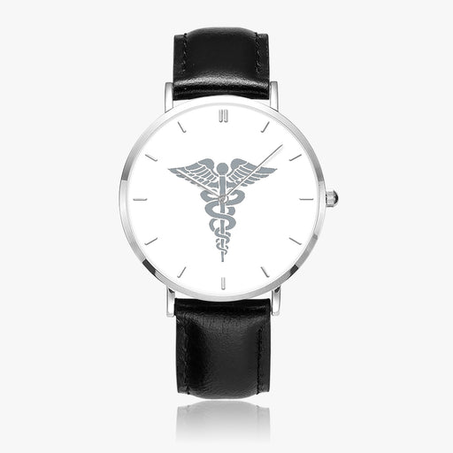 Top View - Hospital Corpsman Ultra Thin Watch (Black Strap)