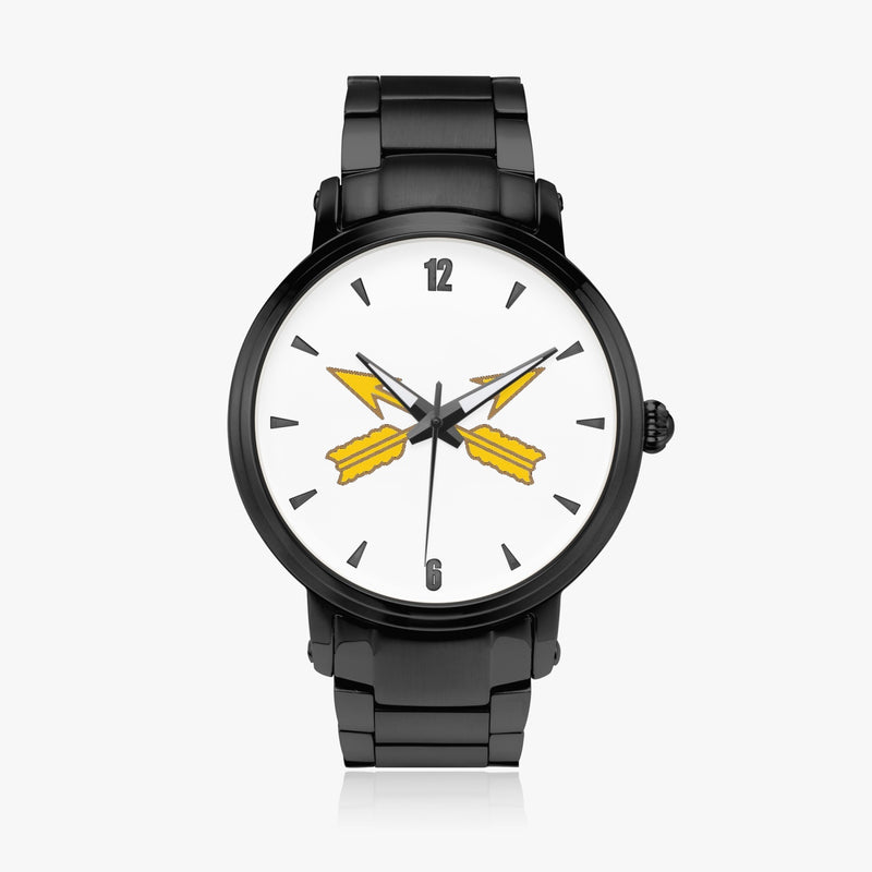 Special Forces-46mm Automatic Steel Strap Black Watch