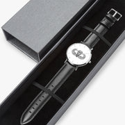 Watch Case with Basic Parachutist Ultra Thin Watch (Black Strap)