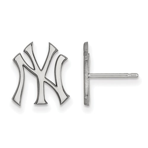 10kw MLB  New York Yankees Small NY Post Earrings