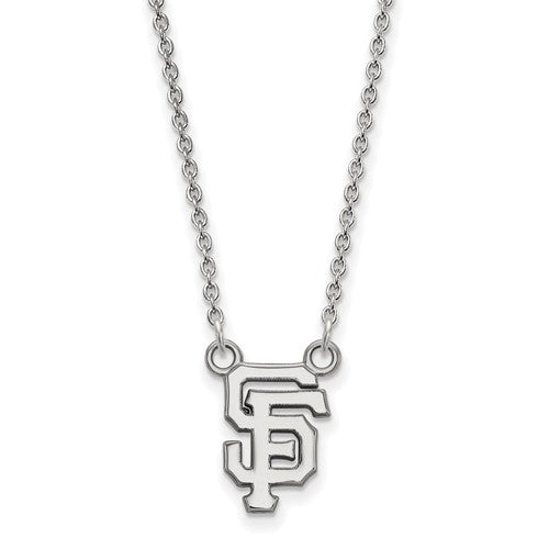 10kw MLB  San Francisco Giants Small Cap Logo Pendant w/Necklace