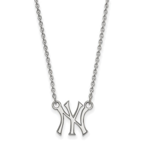 10kw MLB  New York Yankees Small NY Pendant w/Necklace