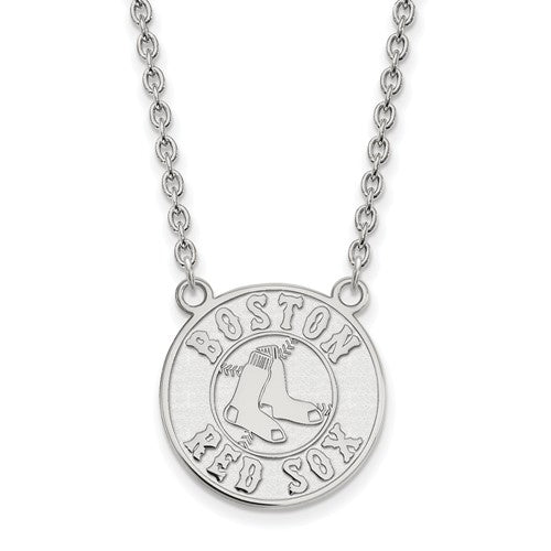 10kw MLB  Boston Red Sox Large Pendant w/Necklace