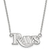 10kw MLB  Tampa Bay Rays Small Logo Pendant w/Necklace
