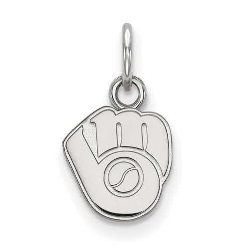 10kw MLB  Milwaukee Brewers XS Cap Logo Pendant