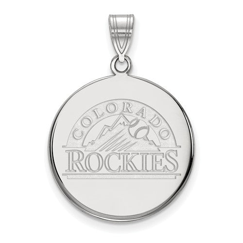 10kw MLB  Colorado Rockies Large Disc Alternate Logo Pendant