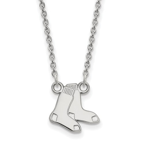 10kw MLB  Boston Red Sox Sm Logo Pendant w/Necklace