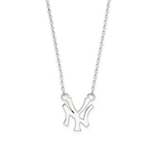 10kw MLB  New York Yankees Small NY Alternate Pendant w/Necklace