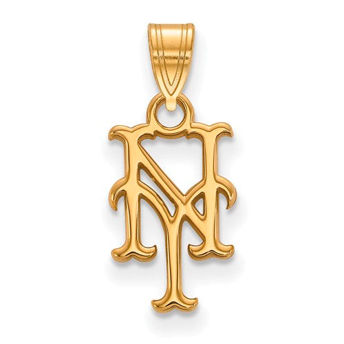10ky MLB  New York Mets Small Cap Logo Pendant