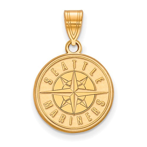 10ky MLB  Seattle Mariners Medium Logo Pendant