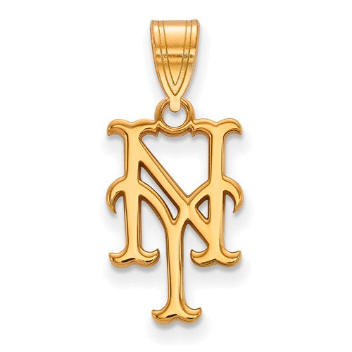 10ky MLB  New York Mets Medium Cap Logo Pendant