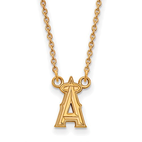 10ky MLB  Los Angeles Angels Small Pendant w/Necklace