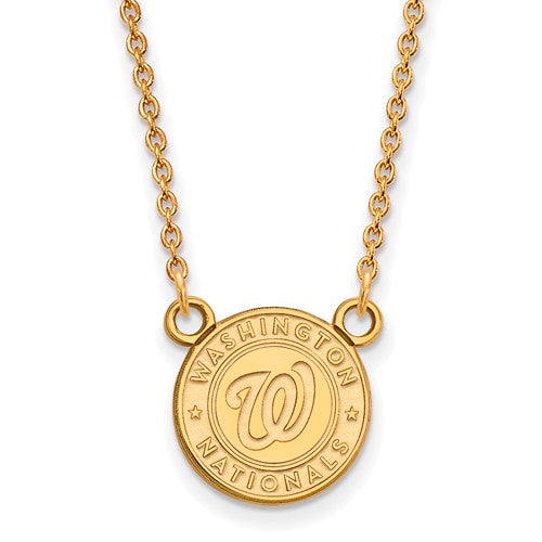 10ky MLB  Washington Nationals Small Logo Pendant w/Necklace